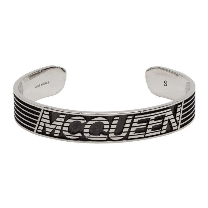 Photo: Alexander McQueen Silver Logo Bracelet