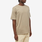 Auralee Men's Luster Plaiting T-Shirt in Khaki/Grey