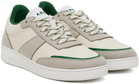 A.P.C. White & Gray Plain Sneakers