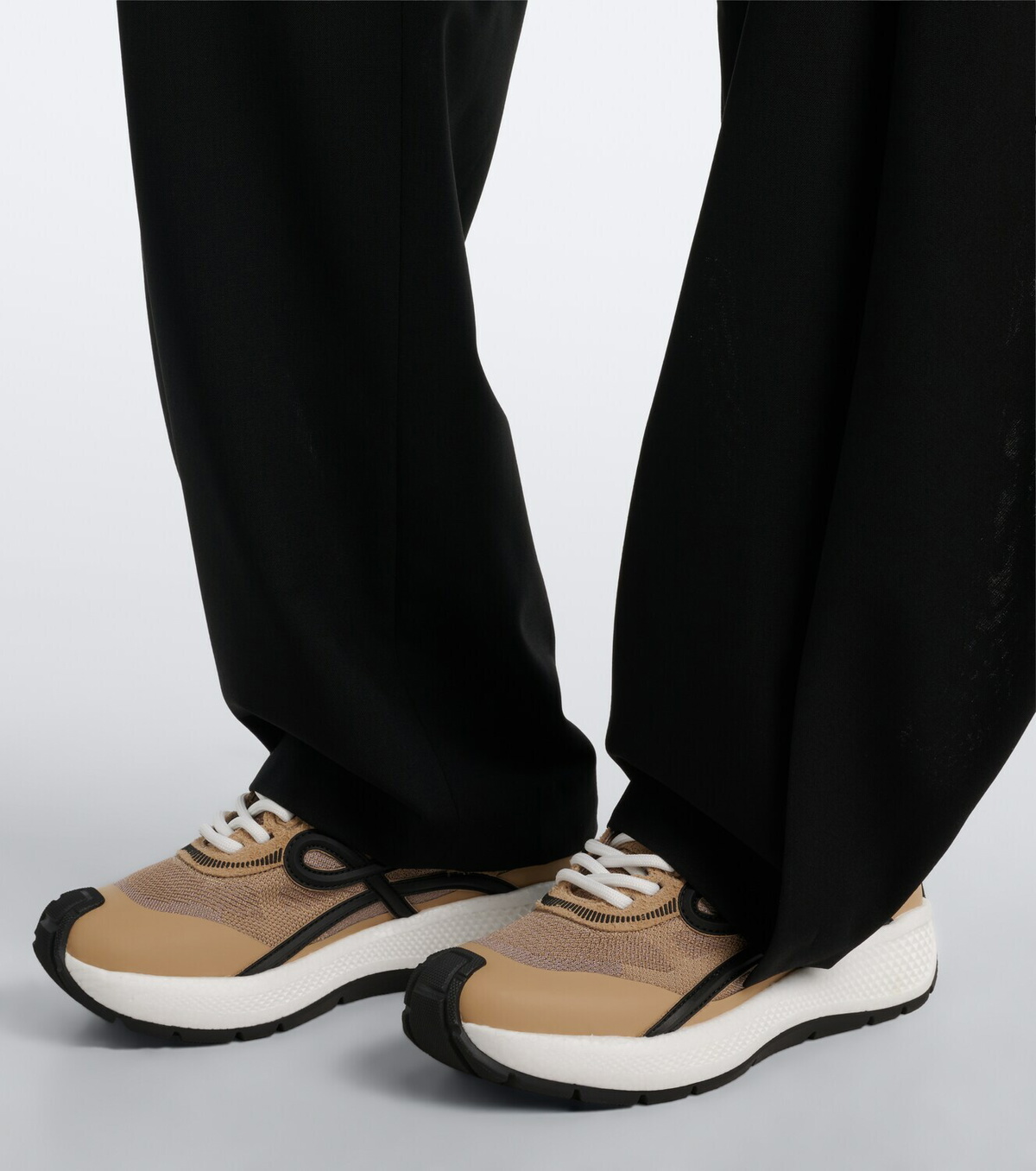 Loewe Pogo mesh-trimmed sneakers