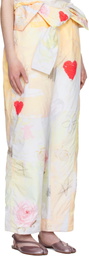 OPEN YY Multicolor Graphic Wrap Padded Trousers