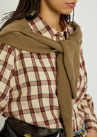 Rohe Oversized Checked Linen Shirt Red