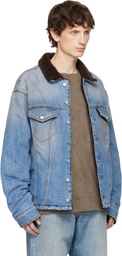 ERL Blue Breakwater Wash Denim Jacket
