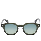 Moscot Men's Dolt Sunglasses in Dark Green/Forest Wood