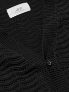 Mr P. - Crocheted Organic Cotton Vest - Black