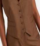 Gabriela Hearst Coleridge wool and silk vest