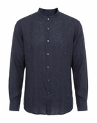 Brioni Mens Shirt Midnight in Blue
