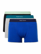 Paul Smith - Three-Pack Stretch Organic Cotton-Jersey Boxer Briefs - Multi