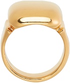 Bottega Veneta Gold Square Signet Ring