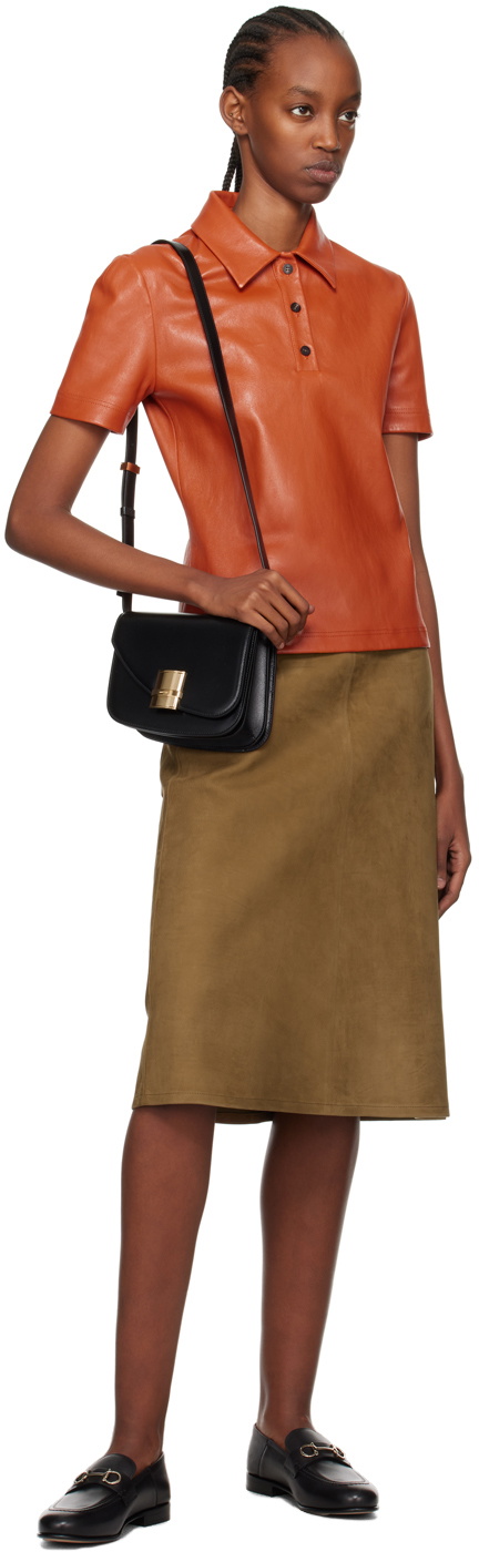Ferragamo Black Small Fiamma Crossbody Bag