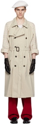 Maison Margiela Beige Spliced Reversible Coat