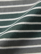 Folk - Striped Cotton-Jersey T-Shirt - Green