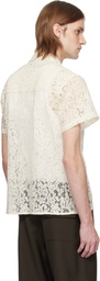 KidSuper Off-White Lace Girl Painting Shirt