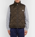 Moncler - Allemont Quilted Shell Down Gilet - Men - Army green