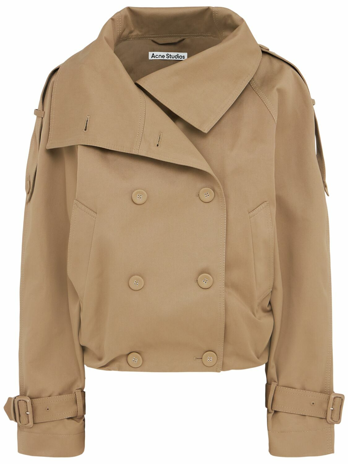 【関税&送料込】Acne Studios Trench ACNE STUDIOS Double-breasted shell trench coat | THE OUTNET