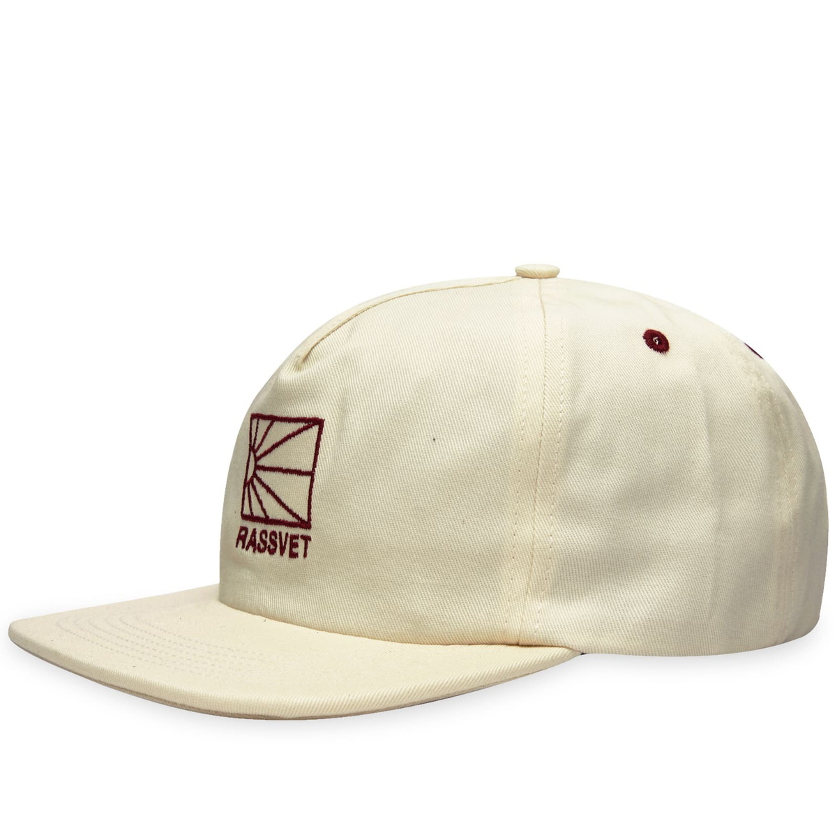 PACCBET Men's Logo 5 Panel Cap in Light Beige