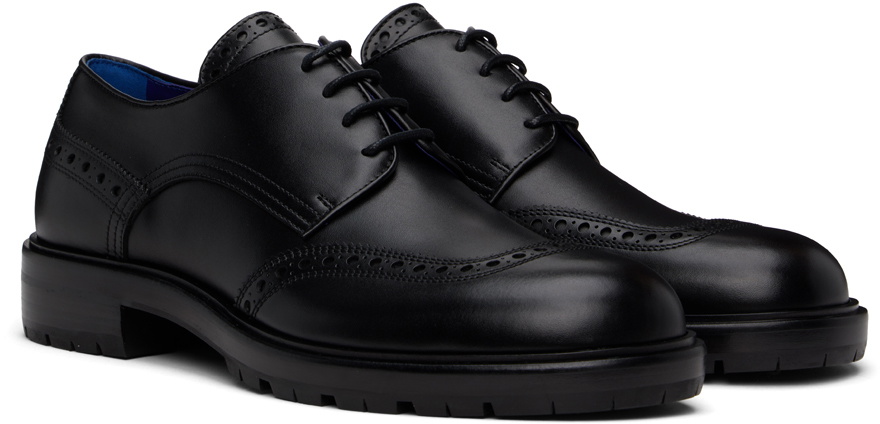 Burberry Black Leather Soho Derbys