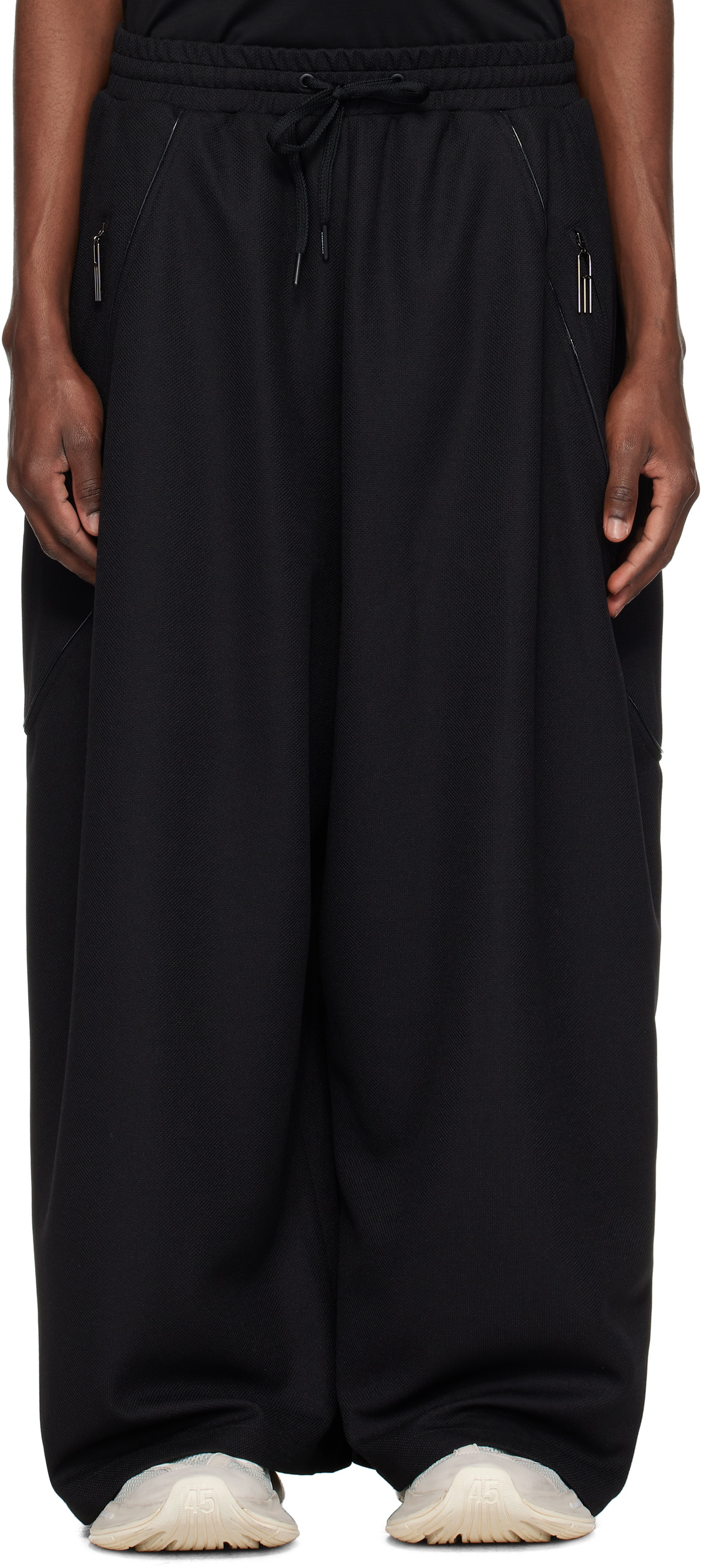 NAMESAKE Black Eighth Track Pants NAMESAKE