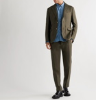 MAN 1924 - Tomi Tapered Linen Drawstring Trousers - Green