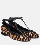 Ulla Johnson Polline animal print leather ballet flats