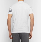 Brunello Cucinelli - Striped Mélange Cotton-Jersey T-Shirt - Men - White