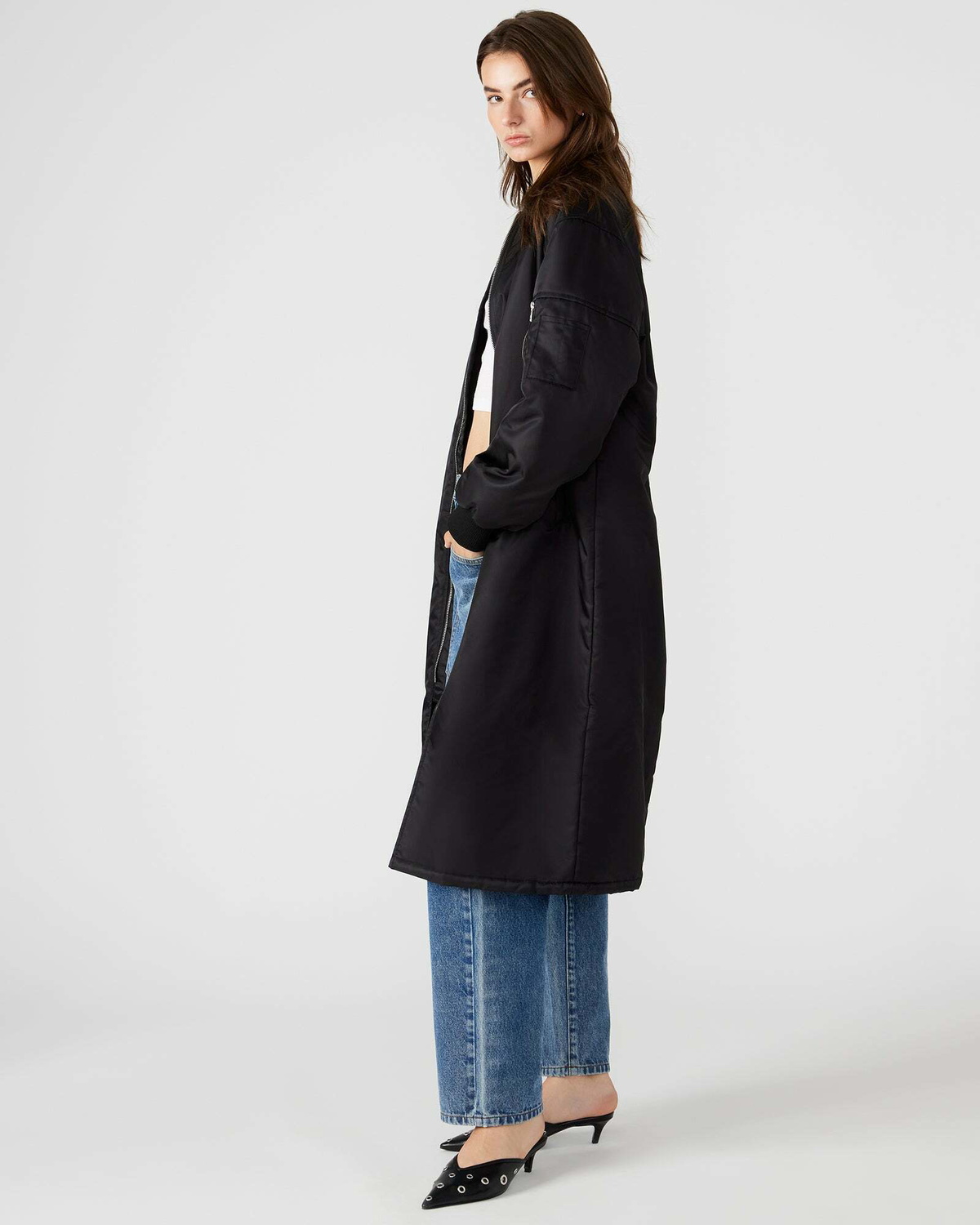 Steve Madden Vindy Coat in Black