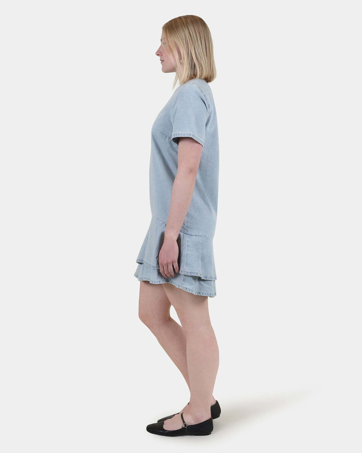 Steve Madden Tina Dress in Light Blue Denim