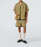 Valentino Printed cotton poplin shorts