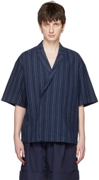 King & Tuckfield Indigo Wrap Shirt