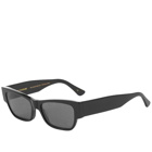 Colorful Standard Sunglass 04 in Deep Black Solid/Black