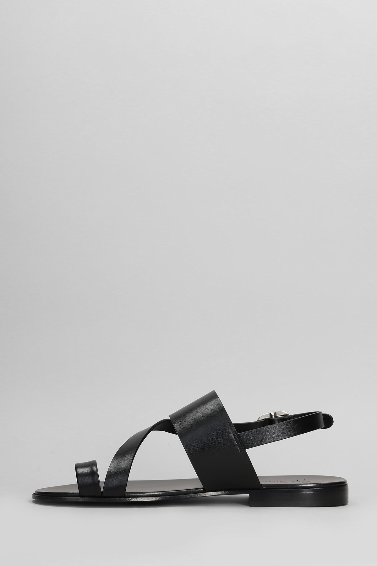 Giuseppe Zanotti Sandals In Black Leather