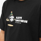 Men's AAPE Aaper Universe Camo T-Shirt in Black