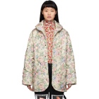 Collina Strada Off-White Floral Handle With Care Puffer