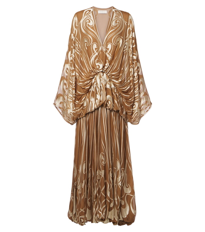 Photo: Zimmermann Momentum Burnout Bubble printed silk gown