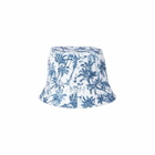 MC2 Saint Barth Cotton Bucket Hat With Front Embroidery And Toile De Jouy Pattern