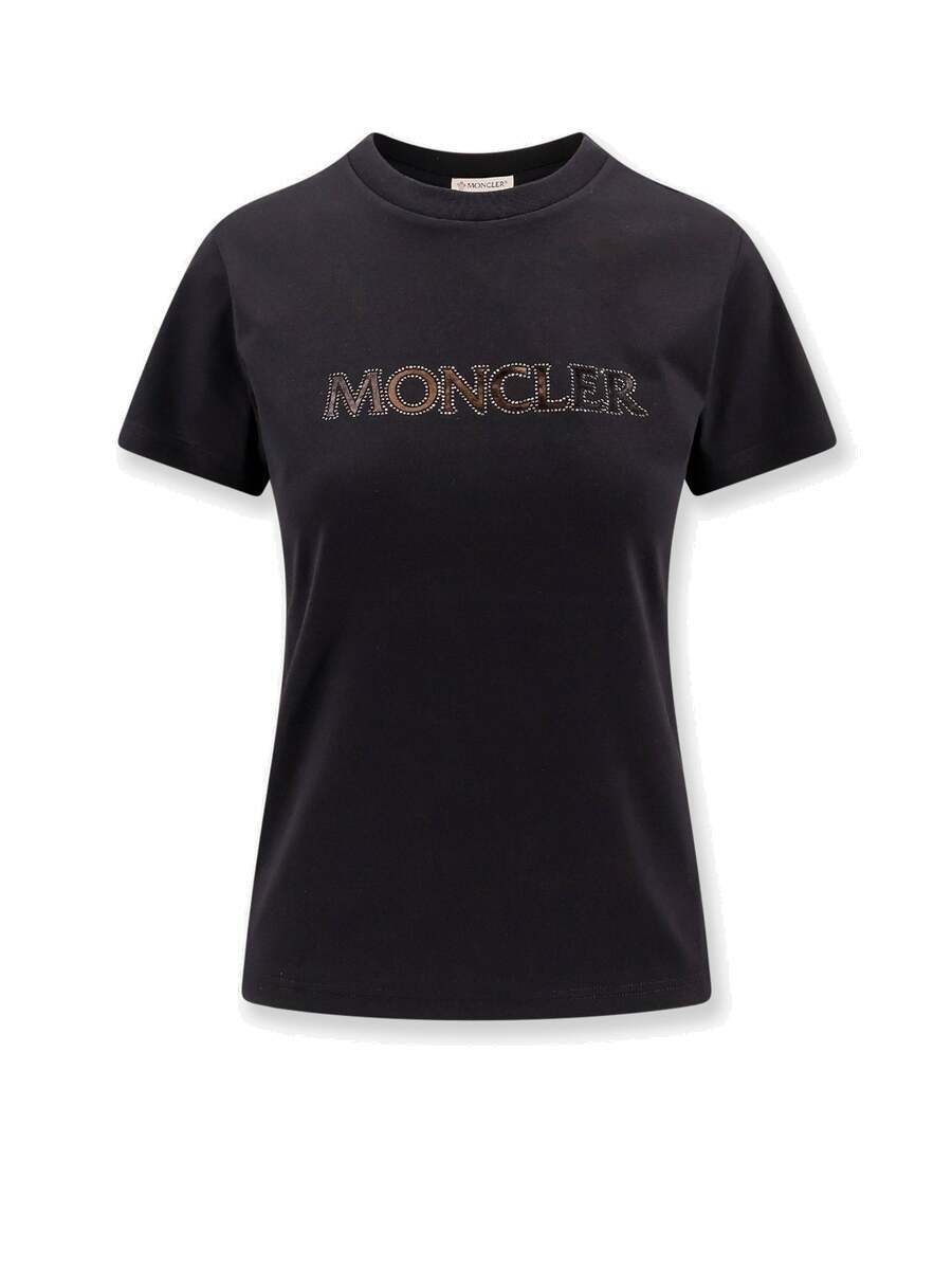 Moncler T Shirt Black Womens Moncler