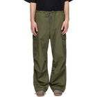 WTAPS Green MILT0001 Cotton Canvas Cargo Pants