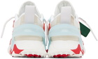 Off-White White & Red Odsy 2000 Sneakers