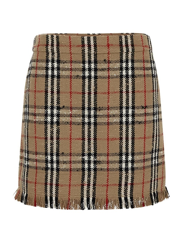 Photo: Burberry Vintage Check Bouclé Mini Skirt