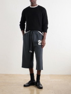 NAHMIAS - Hoops 24 Straight-Leg Cropped Cotton-Jersey Sweatpants - Black