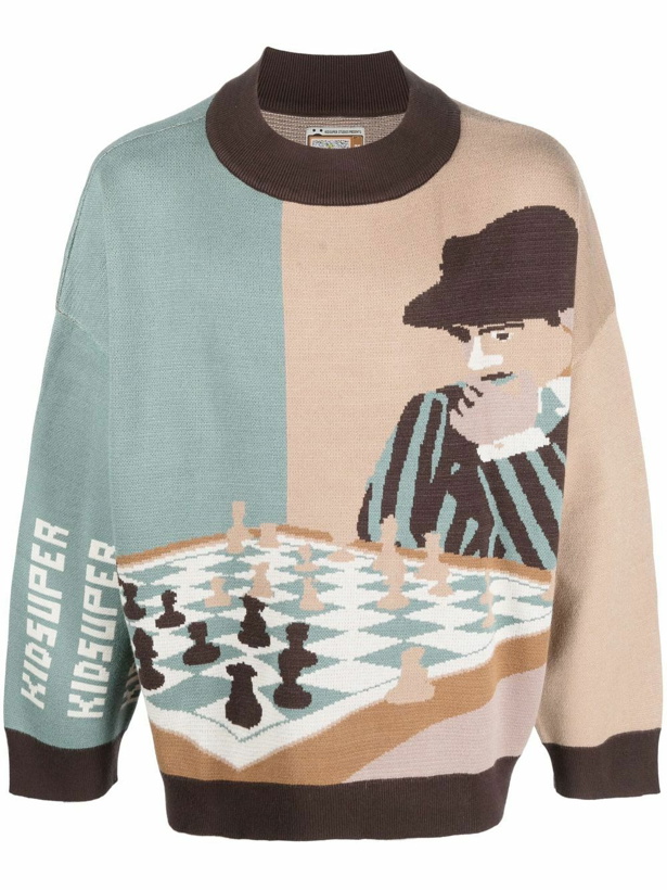 Photo: KIDSUPER - Chess Crewneck Sweater