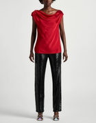 Lauren Ralph Lauren Womens Top Brick