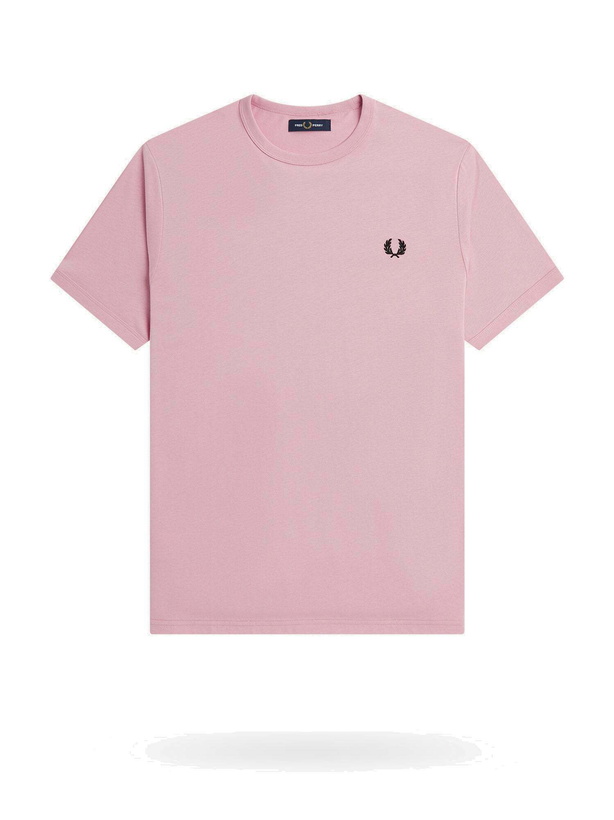 Photo: Fred Perry T Shirt Pink   Mens