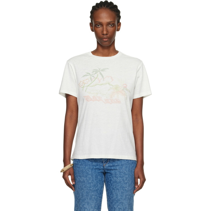 Photo: Isabel Marant Etoile Off-White Zewel Summer Souvenir T-shirt