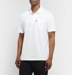 Versace - Cotton-Piqué Polo Shirt - White