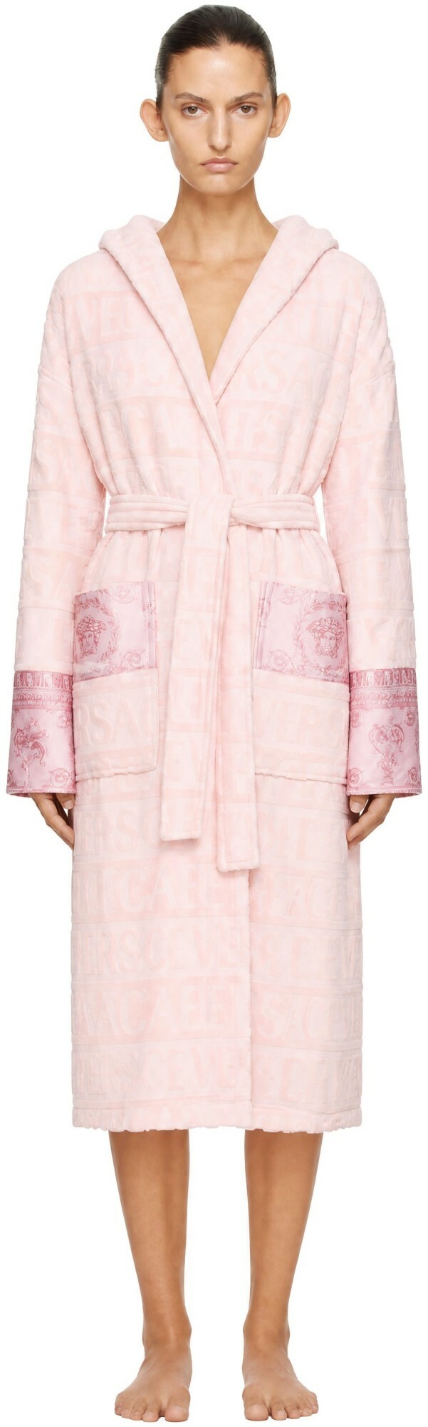 Versace Pink 'I Heart Baroque' Bathrobe