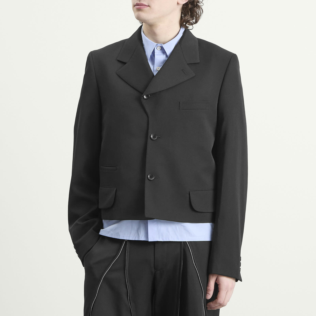 Comme des Garçons Homme Plus Men's Wool Blazer in Black