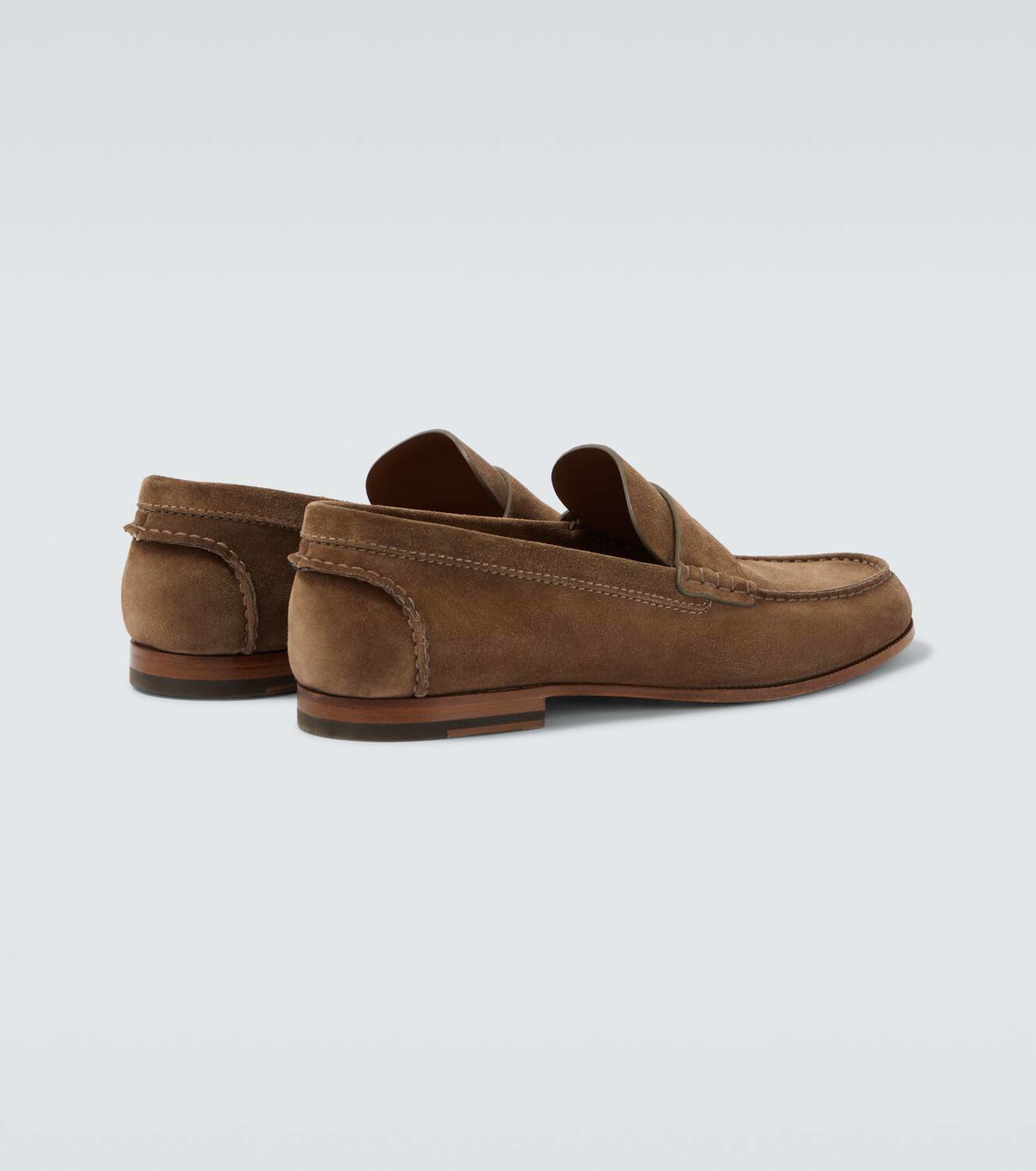 Dunhill Heddon Flex suede penny loafers