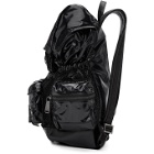 Balmain Black Elite Shiny Nylon Backpack