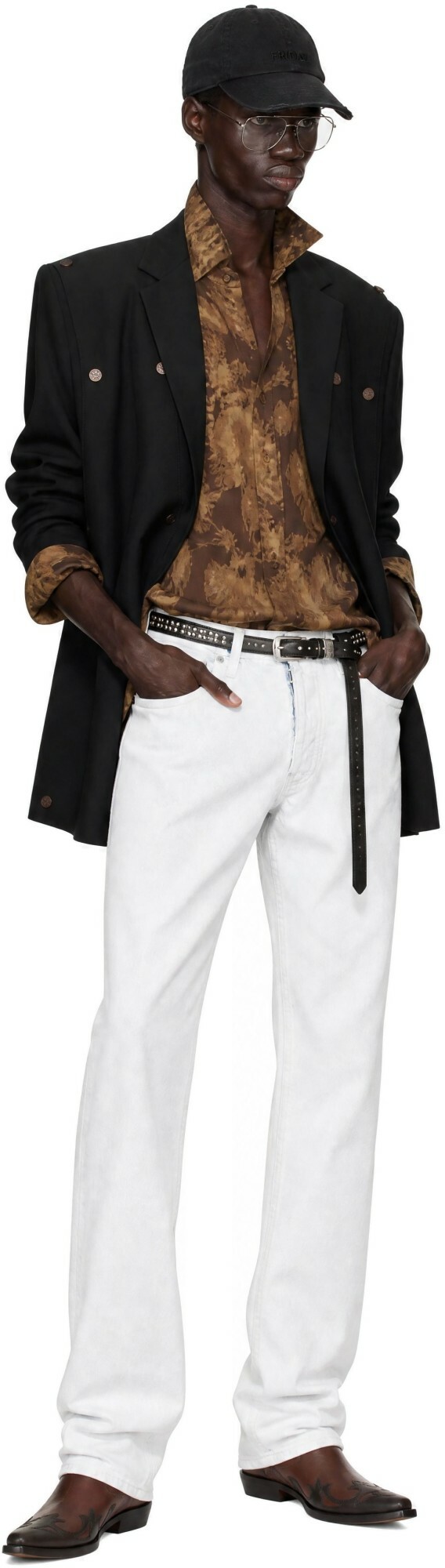 Y/Project Black Snap Panel Blazer